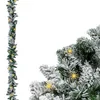 LED Tannengirlande mit Schnee und Glitzer warm weiß Produktbild-Vorschau 1