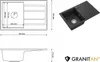 Granitan | Küchenspüle TIMOR - Schwarz - Einbau mit großer Produktbild-Vorschau 7