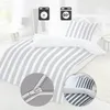 Hahn Perkal Bettwäsche breite Streifen Blau 135x200 cm Produktbild-Vorschau 10