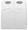 vidaXL, tunnel pour lit, 2 pièces, blanc, polyester Voir les images du produit 7