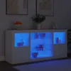 vidaXL Sideboard mit LED-Leuchten Weiß 142,5x37x67 cm Produktbild-Vorschau 4