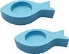 Oblique Unique Fisch Teelichthalter 2er Set Kerzenhalter Produktbild-Vorschau 3