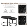 Hawthyhome Couchtisch-Set 2 Stücke Beistelltisch aus Holz Produktbild-Vorschau 5