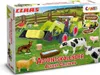 A box of a CLAAS Advent Calendar with toy farm animals and a tractor. Produktbild-Vorschau