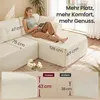 VASAGLE modulares Sofa 244 cm breit, vakuumverpackt, keine Produktbild-Vorschau 3