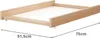 WEBABY - Wickelplan für Babybett MONA Holz Buche Lackiert  Produktbild-Vorschau 3