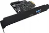 Adaptér pro počítač PCI PCIe 1X na USB A + C 3.1 Gen2 10 Náhled obrázku produktu 3
