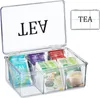 Boîte à thé transparente avec 6 compartiments - 30 x 25 x 8 Voir les images du produit 5