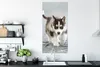 MuchoWow® Poster Husky-Welpe läuft über die Straße 60x120 Produktbild-Vorschau 3