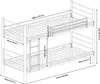 Letto a castello in metallo 'Bevapis' a soppalco 90 x 200 Anteprima dell’immagine prodotto 4