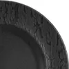 A close-up view of the textured rim of a dark-colored plate. Náhľad obrázku produktu