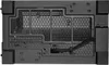 The back view of a black computer case. Náhľad obrázku produktu