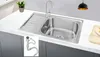 Preero-75x45x18, Küchenspüle Edelstahl 304, 0,8mm, klein, Produktbild-Vorschau 1