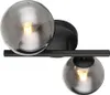 LED Wandleuchte, Metall, Glas, rauchfarben, H 12,5 cm Produktbild-Vorschau 13