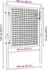 vidaXL Ocelová plotová brána 100x75 cm Zelená Náhled obrázku produktu 6