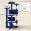 Drapak dla kota Yaheetech 139 cm H, drapak z 3 platformami Podgląd zdjęcia produktu 3