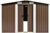 vidaXL Casetta da giardino 257x392x181 cm in metallo Anteprima dell’immagine prodotto 6
