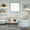 Doppelrollo Fenster ohne Bohren Zevra 90x160cm weiß Produktbild-Vorschau 8