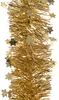 Weihnachtsgirlande Lametta mit Sternen 9cm x 2,7m - Produktbild-Vorschau 1