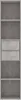 A tall, narrow bookshelf with two drawers in the middle, against a light gray background. Náhľad obrázku produktu