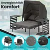 Sonnenliege Aluminium mit Sonnendach – verstellbare Produktbild-Vorschau 5