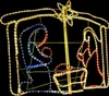 vidaXL Culla di Natale Decorazione natalizia 240 LED Anteprima dell’immagine prodotto 8