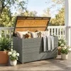 Outsunny tuinkist, 450 liter, van waterdicht polyrotan, met Productafbeelding-voorbeeld 2