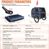 Product parameters and specifications for a pet trailer. Voir les images du produit