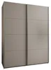 Dvojdverová skriňa SAMARA 1 - 190 cm, kašmír / strieborná Náhľad obrázku produktu 2