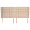 vidaXL Kopfteil mit Ohren Cappuccino-Braun 203x23x118/128cm Produktbild-Vorschau 3