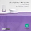 HOMESCAPES Tischdecke lila 137 x 137 cm, 100% Baumwolle Produktbild-Vorschau 3