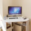 Dreiseitiger PC-Eckschreibtisch mit Tischen Modern White Produktbild-Vorschau 5