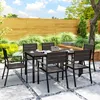 Outsunny Sitzgruppe 7-teilig Essgruppe für 6 Personen Produktbild-Vorschau 9