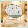 Relaxdays Moonchair dla dzieci, motyw dinozaurów, składane, Podgląd zdjęcia produktu 3