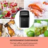 A collage of images featuring drinks, salmon on ice, and an ice machine, with promotional text. Náhľad obrázku produktu