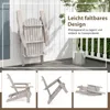 COSTWAY Sedia Adirondack pieghevole, sedia da giardino con Anteprima dell’immagine prodotto 6