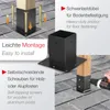 SOTECH Bodenhülse 90 x 90 mm schwarz – Pfostenträger zum Produktbild-Vorschau 3