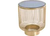 Couchtisch 40cm Glas Gold Design Tisch Modern Wohnzimmer Produktbild-Vorschau 6