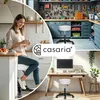 CASARIA® Rollhocker Höhenverstellbar 10cm Polsterung 46-60 Produktbild-Vorschau 6