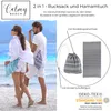 2 in 1 Hamamtuch 180x90cm & Rucksack 100% Baumwolle Produktbild-Vorschau 4