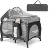 102 x 72 cm Reisebett Faltbar, Beistellbett Baby mit Produktbild-Vorschau 1