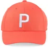 PUMA P Cap Adj Damen hot coral/bright white Produktbild-Vorschau 3