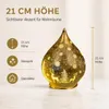 LED Deko-Tropfen 21 cm Frosty-Gold mit Timer 6h/18h Produktbild-Vorschau 17