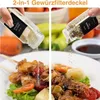 6er Set Gewürzdosen, 120ml eckige Gewürzgläser aus Glas, Produktbild-Vorschau 3