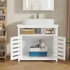 Waschbeckenunterschrank Unterschrank Katzentoilette Produktbild-Vorschau 2