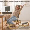 HOMCOM Ergonomischer Kniestuhl, Kniehocker mit Rückenlehne Produktbild-Vorschau 5
