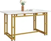 MODFU Table à manger aspect marbre 120x70x74cm, table Voir les images du produit 10