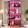 MODFU LED-Glasvitrine 80 x 35 x 170 cm,Standvitrine mit Produktbild-Vorschau 2