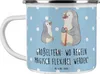 Mr. & Mrs. Panda Emaille Tasse Großeltern Magie - Blau Produktbild-Vorschau 1