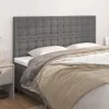 vidaXL Kopfteil Grau 160x5x118/128 cm Kunstleder Produktbild-Vorschau 2